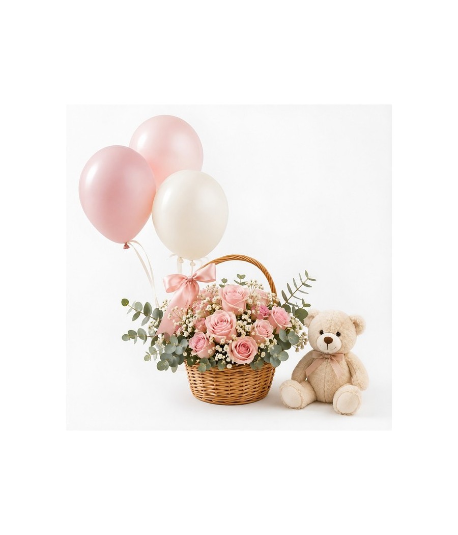Cesta de rosas · Básica