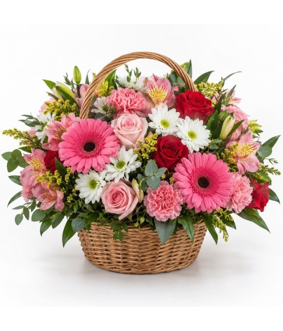 Cesta de flores variadas · Especial