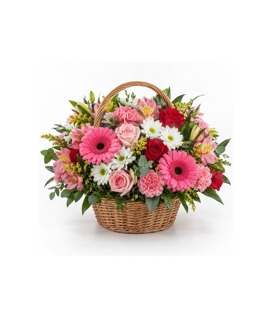 Cesta de flores variadas · Especial