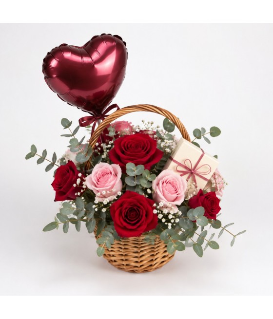 Cesta de rosas · Básica