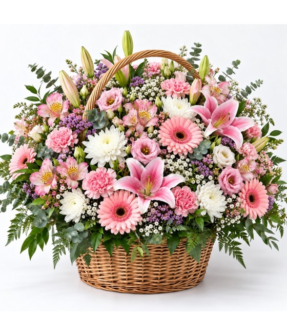Cesta de flores variadas ·...