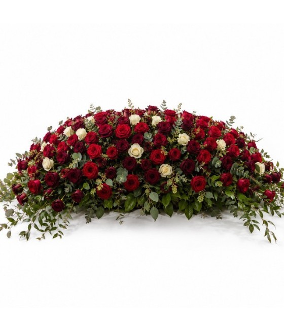 Centro funerario de 100 rosas · dos pastillas